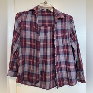 Brandy Melville Red & Gray Flannel
